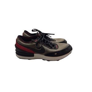 Nike Waffle One Flat Pewter Siren Red Athletic Shoe DC0481-006 Youth Size US 4.5